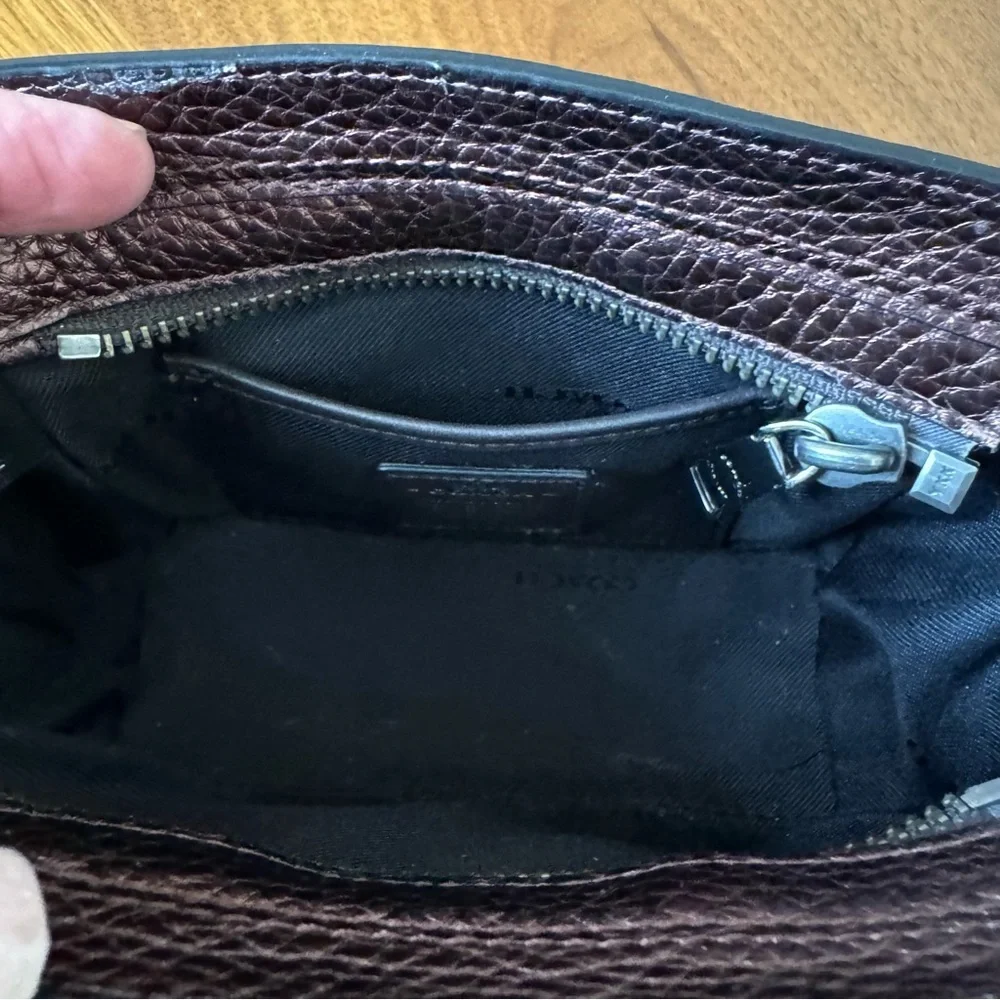 Coach Mini Swagger Crossbody Bronze Metallic Crossbody Bag 54625